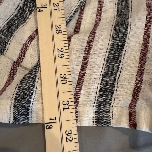 NWT Love Tree Linen Blend Short Romper Wrap Front Side Tie Hidden Zip Medium - Picture 10 of 12